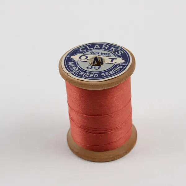 Lot of 5 Orange Sewing Thread Spools Assorted Shades for Quilting