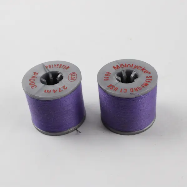 Lot of 5 Purple Sewing Thread Spools Assorted Shades for Quilting