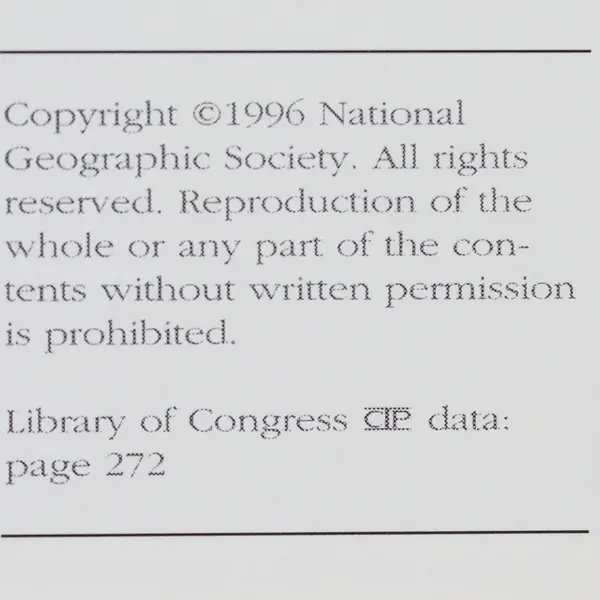National Geographic's Last Wild Places 1996 HC National Geographic Society Good