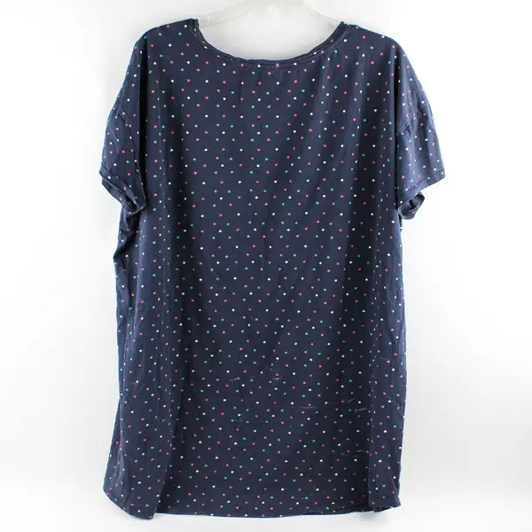 If You Love Me Let Me Sleep Multicolor Polka Dot Sleepshirt Women's XL