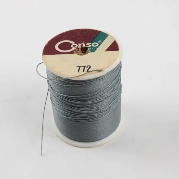 Lot of 4 Grey Sewing Thread Spools Assorted Shades for Quilting