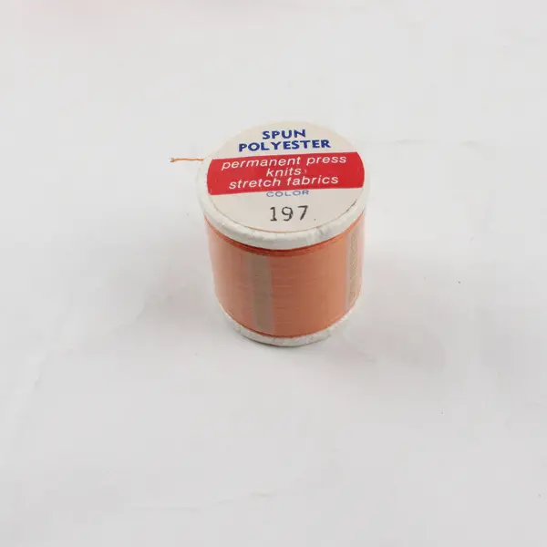 Lot of 5 Orange Sewing Thread Spools Assorted Shades for Quilting