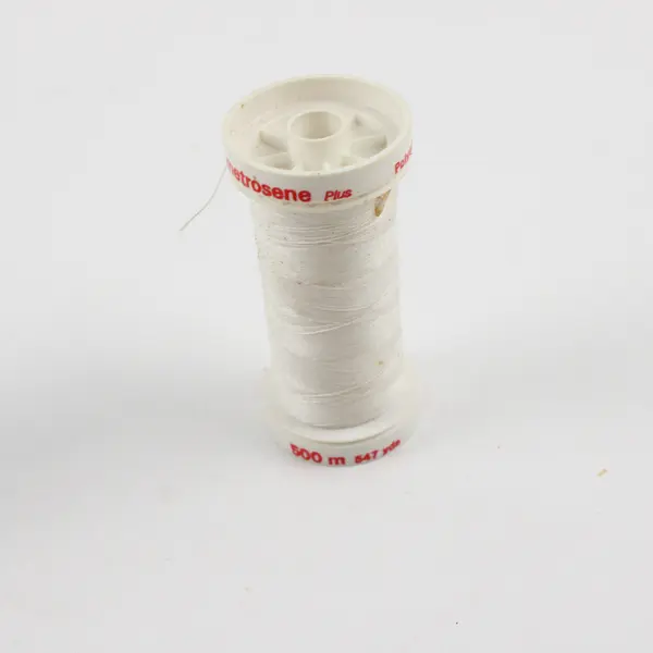 Lot of 5 White/Off White Sewing Thread Spools Assorted Shades for Quilting