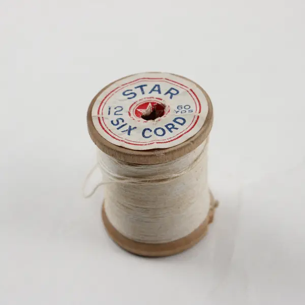 Lot of 5 White/Off White Sewing Thread Spools Assorted Shades for Quilting