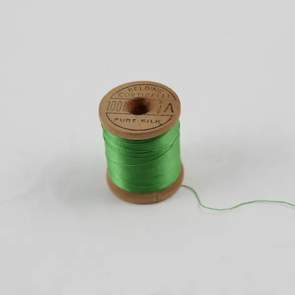 Lot of 5 Green Sewing Thread Spools Assorted Shades for Quilting