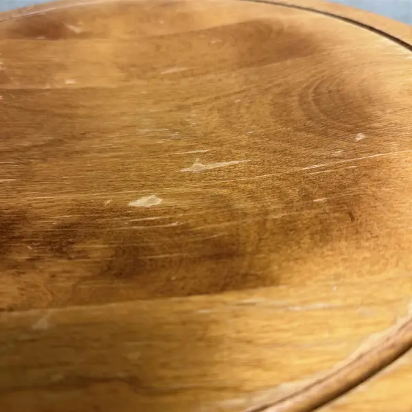 Vintage Nichols & Stone Faux Bamboo Wood Stool No Backrest