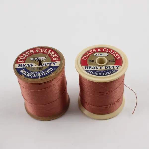 Lot of 5 Orange Sewing Thread Spools Assorted Shades for Quilting