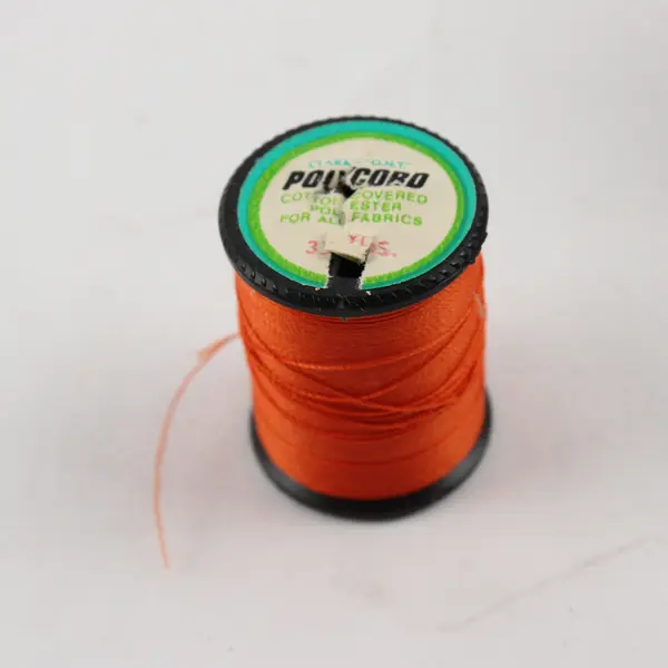 Lot of 5 Orange Sewing Thread Spools Assorted Shades for Quilting