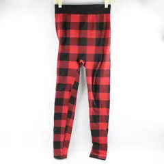 Gold Medal International Red and Black Buffalo Check Leggings Women's L-XL