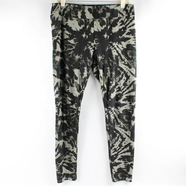 Time And Tru Green Tie-Dye Leggings Women's Large 12-14