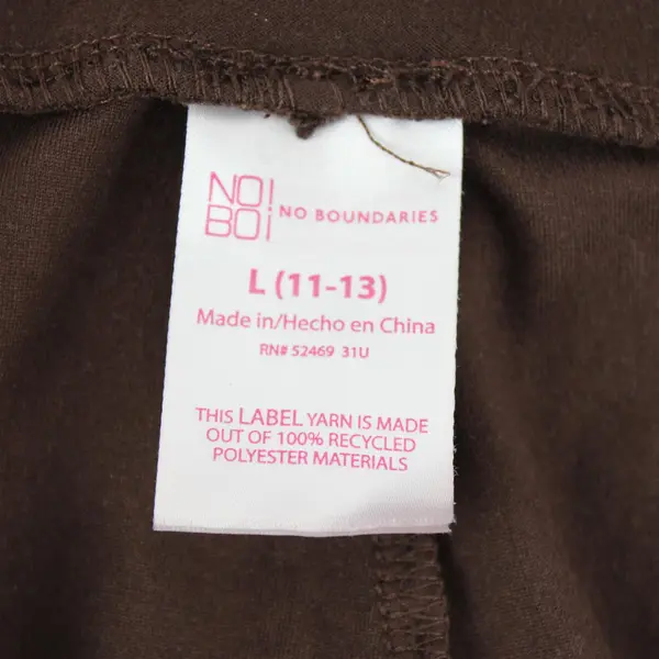 No Boundaries Dark Brown Leggings Juniors' Large 11-13