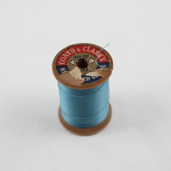 Lot of 5 Blue Sewing Thread Spools Assorted Shades for Quilting