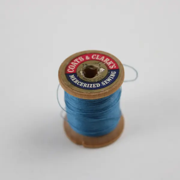 Lot of 5 Blue Sewing Thread Spools Assorted Shades for Quilting