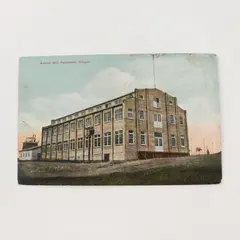 Vintage Woolen Mill Pendleton Oregon Color Litho Postcard 1910s