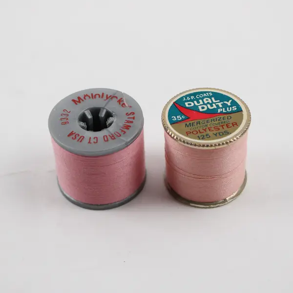 Lot of 5 Pink Sewing Thread Spools Assorted Shades for Quilting