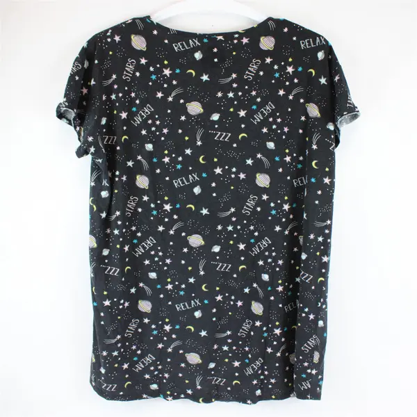 Secret Treasures Space-Themed Pajama Top Women's L-XL 14-18