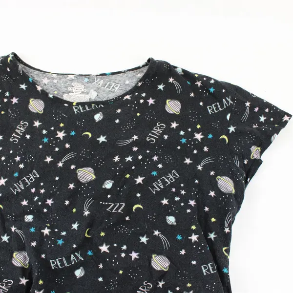 Secret Treasures Space-Themed Pajama Top Women's L-XL 14-18