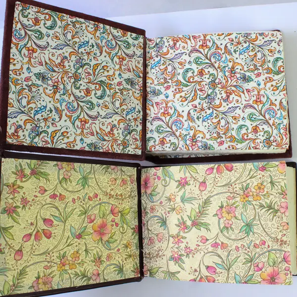 Lot of 5 Handcrafted Books With Blank Pages for Journaling Diaries Hardcover 