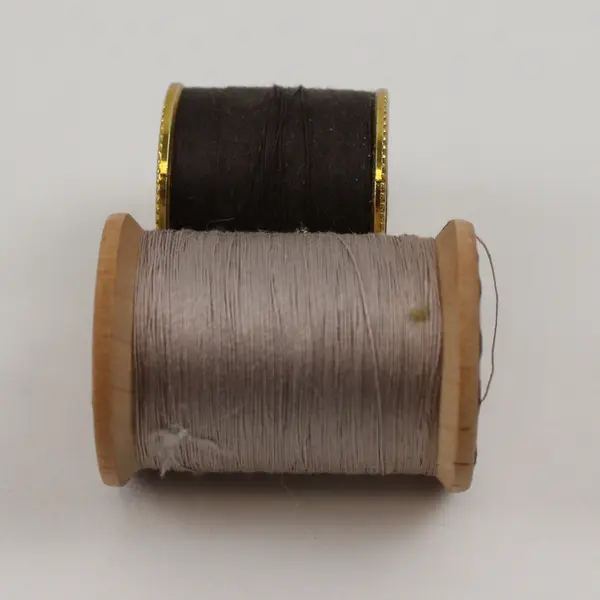 Lot of 4 Brown Sewing Thread Spools Assorted Shades for Quilting