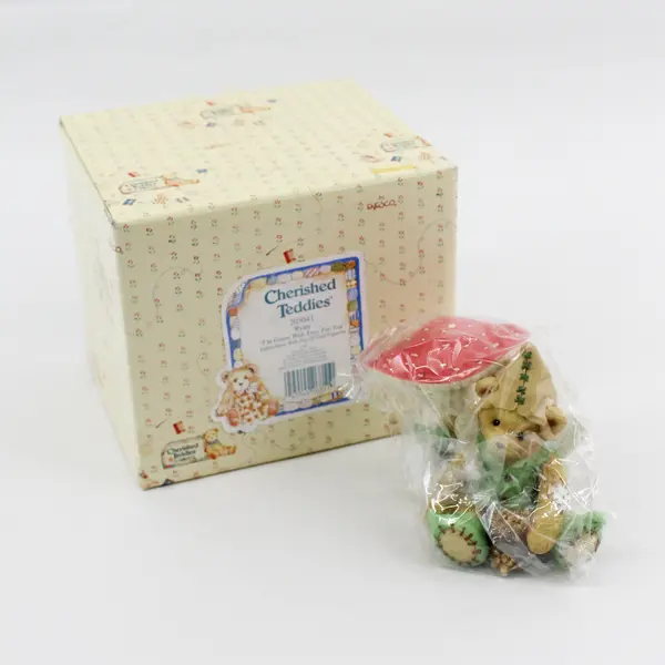 Cherished Teddies By Enesco "I'm Green With Envy For You" 1996 Ryan 203041