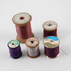 Lot of 5 Purple/Mauve Sewing Thread Spools Assorted Shades for Quilting