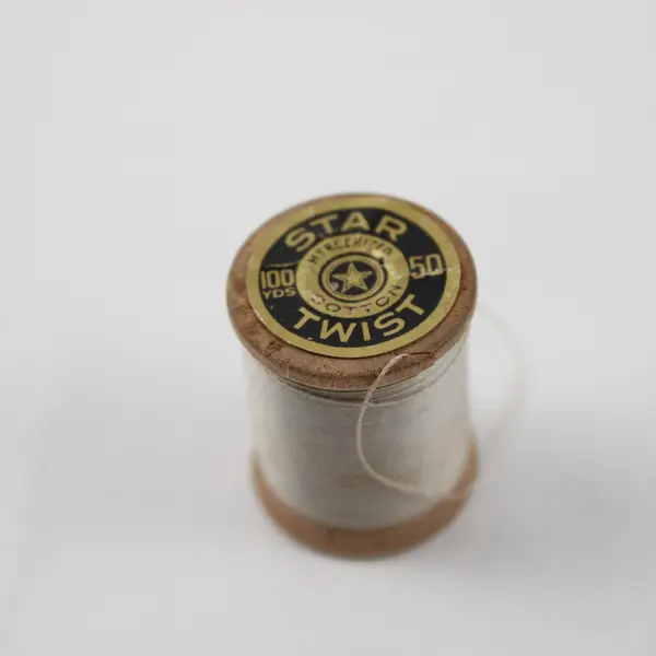 Lot of 4 Grey Sewing Thread Spools Assorted Shades for Quilting