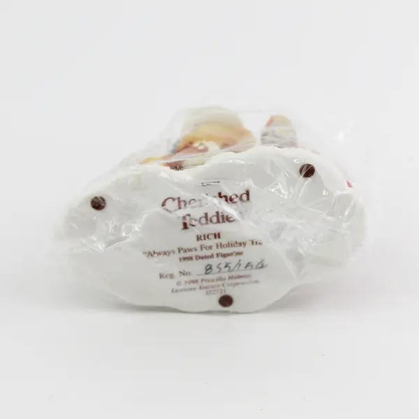 Cherished Teddies By Enesco "Always Paws For Holiday Treat" 1998 Rich 352721