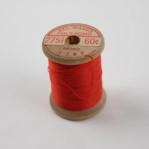 Lot of 4 Orange/Blue Sewing Thread Spools Assorted Shades for Quilting