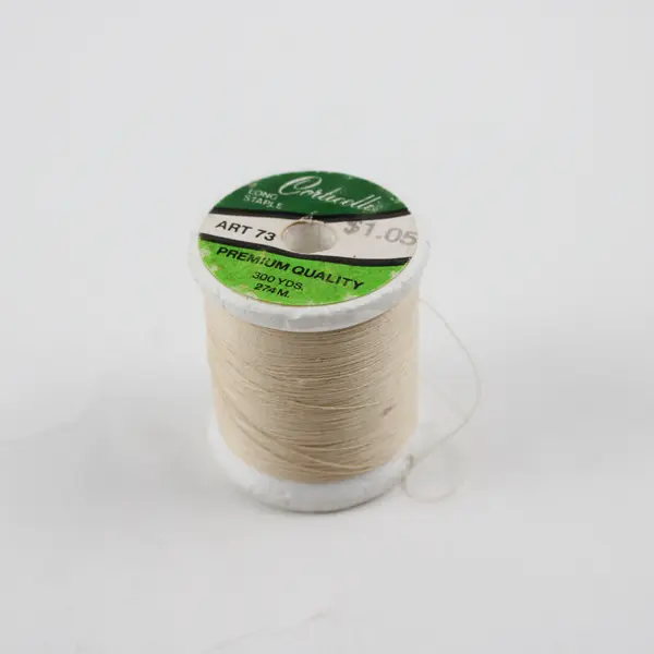 Lot of 4 Off White Sewing Thread Spools Assorted Shades for Quilting