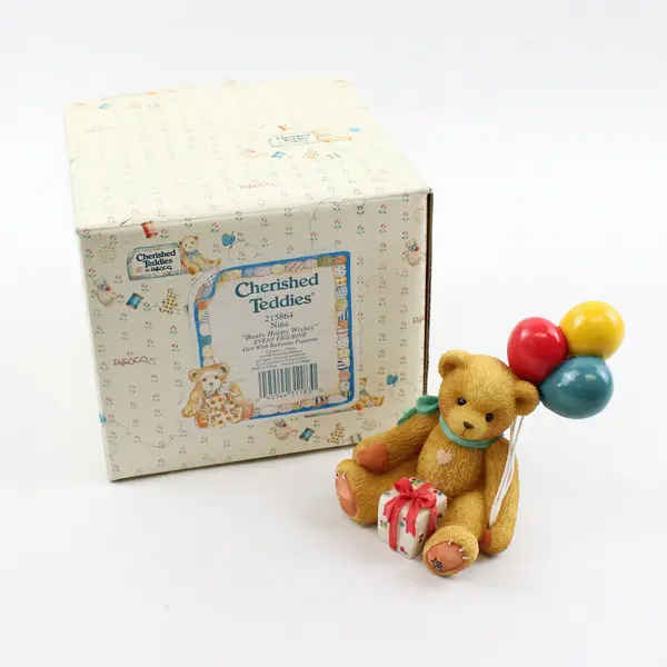 Cherished Teddies By Enesco "Beary Happy Wishes" 1996 Nina 215864