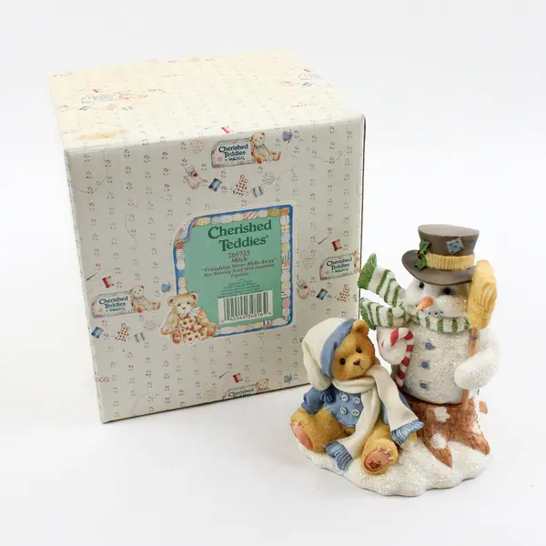 Cherished Teddies By Enesco "Friendship Never Melts Away" 1997 Mitch 269735
