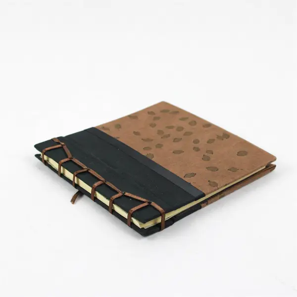 Lot of 4 Handcrafted Books Hardcover Fabric Covering Unique Type-Written Stories