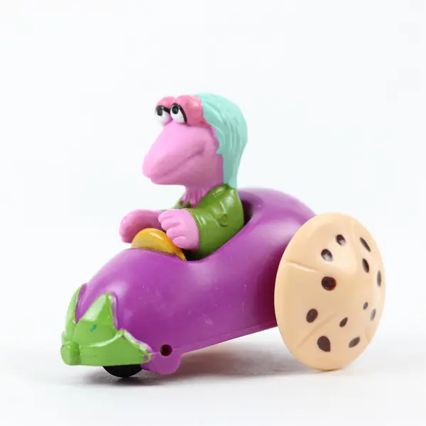 Lot of 2 1988 Vintage Fraggle Rock McDonald's Toys Gobo & Mokey Cars