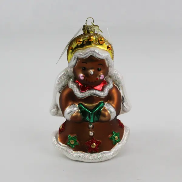Lot of 2 Twelve 25 Glass Gingerbread Angel Cookie Ornament
