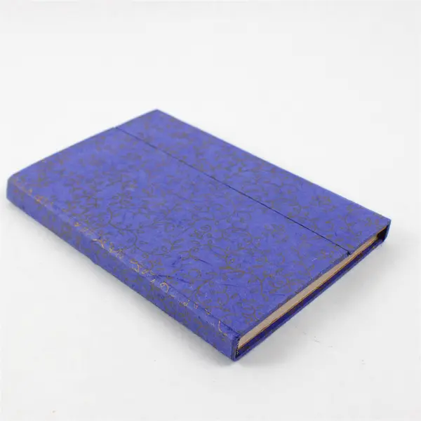 Lot of 2 Handcrafted Blank Books for Journaling Diaries Tri-Fold Hardcover Good