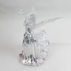 Vintage 1990 Silvestri Angel Acrylic Christmas Tree Topper 9.75 Inch W/Box