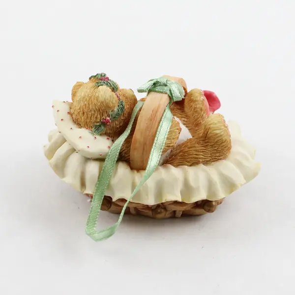 Cherished Teddies By Enesco "Beary Christmas" 1994 Baby In Basket 617253
