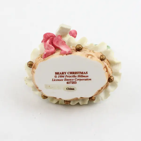 Cherished Teddies By Enesco "Beary Christmas" 1994 Baby In Basket 617253