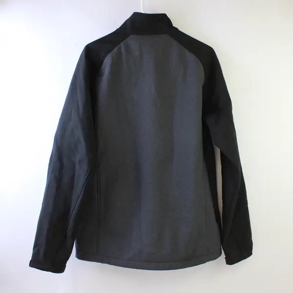 Kirkland Signature Men's M Gray/Black Softshell Fleece Lined Jacket