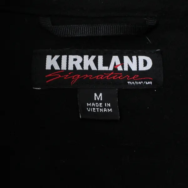 Kirkland Signature Men's M Gray/Black Softshell Fleece Lined Jacket