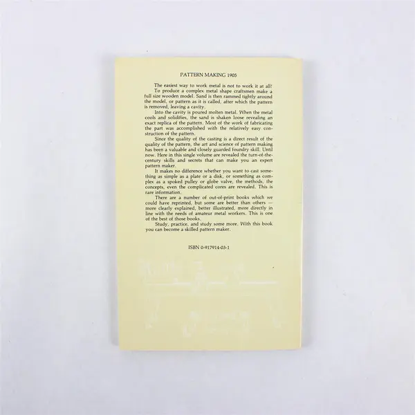 Lindsay Publications Pattern Making 1905 (Paperback, 1982)