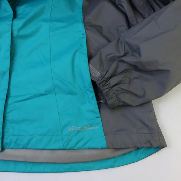 Eddie Bauer Women's 2XL Teal/Gray Weather Edge Softshell Packable Hood Jacket