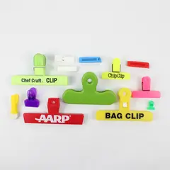 Lot of 13 Assorted Chip Clips Bag Clips Food Storage Sealing Clips