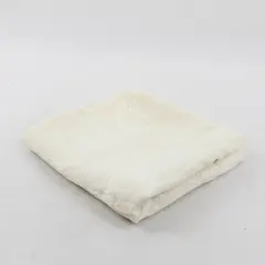 Vintage White Embroidered Square Tablecloth 36" x 36" FLAWED