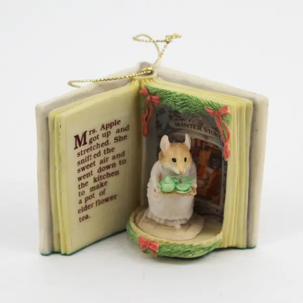 1990 Enesco Jill Barklem Brambly Hedge Winter Story Ornament 613630