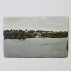 Vintage Upper Klamath Lake Southern Oregon Color Litho Postcard 1912