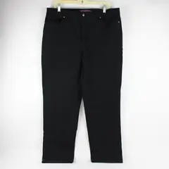 Gloria Vanderbilt Women's 16 Black "Amanda" Style Tapered Leg Denim Jeans