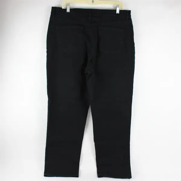 Gloria Vanderbilt Women's 16 Black "Amanda" Style Tapered Leg Denim Jeans