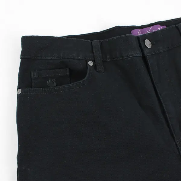 Gloria Vanderbilt Women's 16 Black "Amanda" Style Tapered Leg Denim Jeans