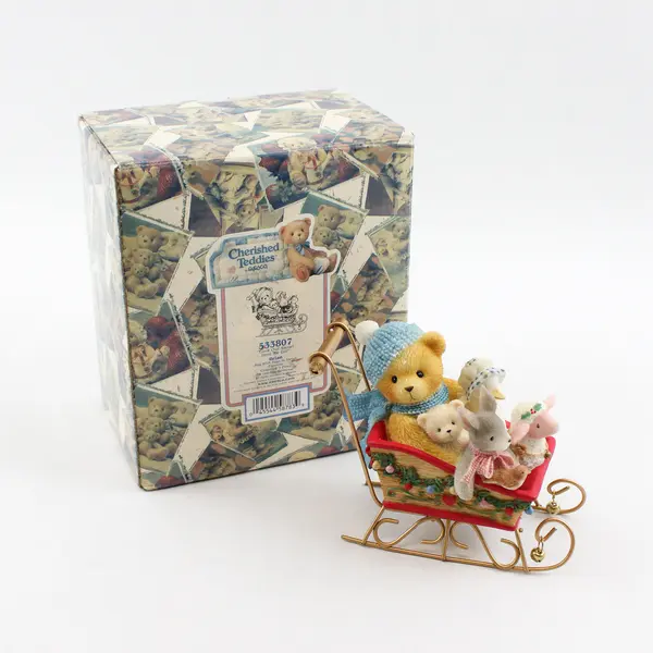 Cherished Teddies By Enesco "Look Out Snow! Here We Go!" 1999 Brian 533807